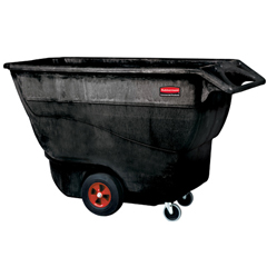 Picture of Rubbermaid Commercial Products RCP 9T15 BLA 1 Cube Yard Structural Foam Tilt Truck - Black