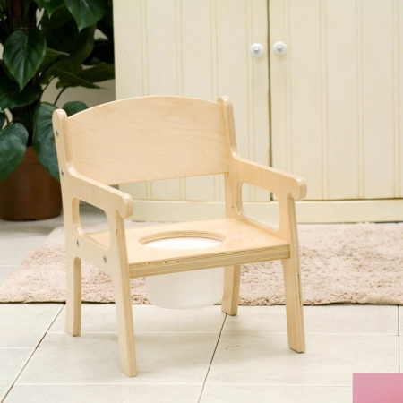 Picture of Little Colorado 027SP Handcrafted Potty Chair in Soft Pink
