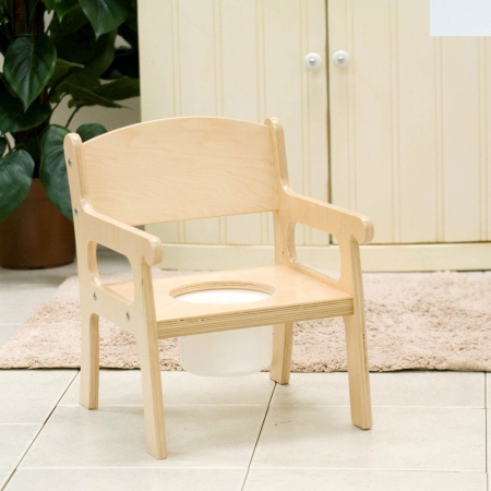 Picture of Little Colorado 027SW Handcrafted Potty Chair in Solid White