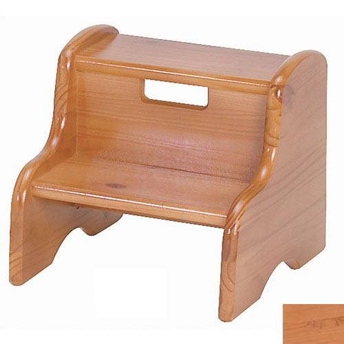 Picture of Little Colorado 105WDNA Wooden Step Stool in Natural