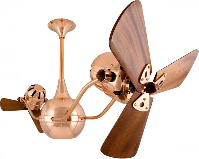 Picture of Matthews Fan Co VB-CP-WD Vent Bettina-Polished Copper-Wood