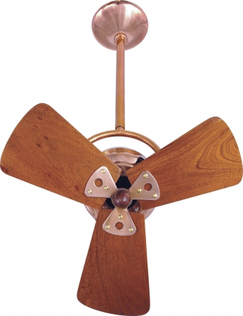 Picture of Matthews Fan Co BD-CP-WD Bianca Direcional-Polished Copper-Wood