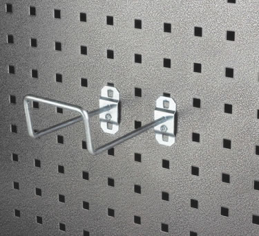 Picture of Triton Products 56828 8 In. 30 Degree Bend 2.75 In. I.D. Zinc Plated Steel Double Closed End Loop Pegboard Hook for LocBoard  5 Pack