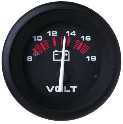Sierra Amega Series Voltmeter Gauge, 8-18V | by West Marine