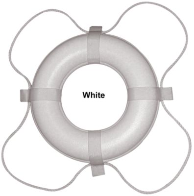 Taylor Made Vinyl Coated Life Rings - White - 20 in.