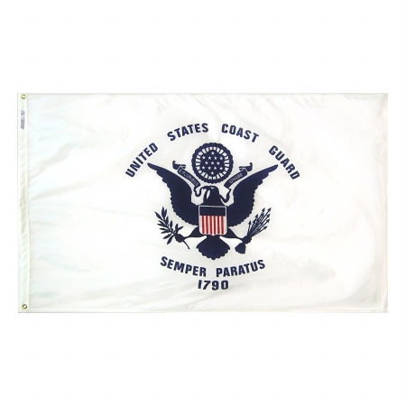 Picture of Annin Flagmakers 439025 12 in. x 18 in. Nylon-Glo Flag - U.S. Coast Guard