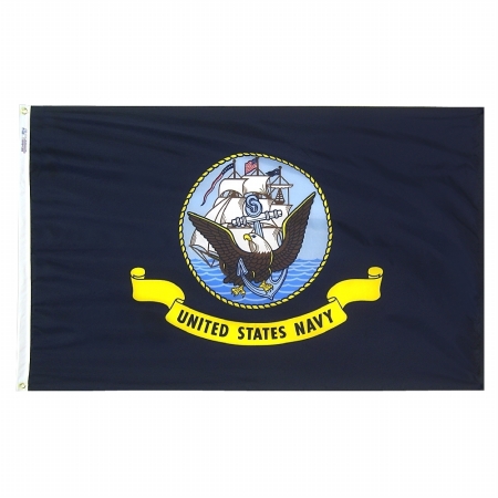 Picture of Annin Flagmakers 439029 2 ft. x 3 ft. Nylon-Glo Flag - U.S. Navy