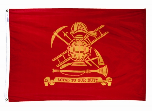 Picture of Annin Flagmakers 379327 3 ft. x 5 ft. Nylon-Glo Firefighters Flag