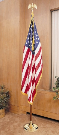 Picture of Annin Flagmakers 31400 35 x N 3 x 5 US Flag - Colonial Nylon-Glo Mounted Set