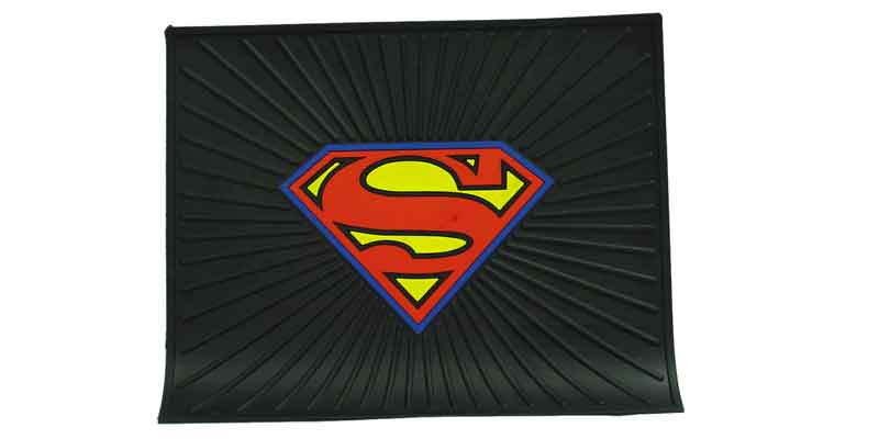 Picture of Barjan 0241046 Plasticolor Superman Logo Rubber Utility Mat