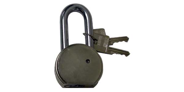 Heavy Duty Padlock with Keys Round
