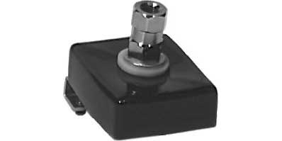 2" x 2.5" x 3.1" Black No Hole Trunk Lip Mount