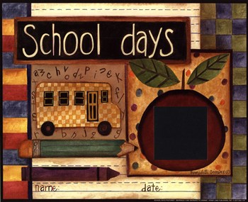 CO-PEN C01BERPM233 School Days Photomat Poster Print by Bernadette Deming -10 x 8