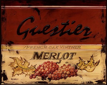 CO-PEN C01DEB199 Merlot Poster Print by Deb Collins -10 x 8