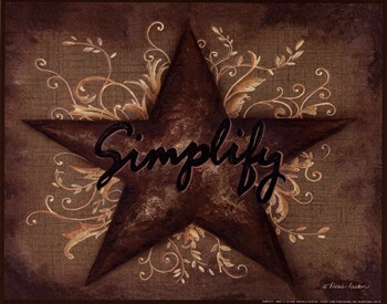 CO-PEN C01MD114 Simplify Poster Print by Michele Deaton -10 x 8