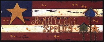 CO-PEN C01TAL101 Americana Spring Poster Print by Scherry Talbott -10 x 4