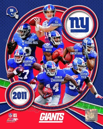 Picture of Photofile PFSAANW22301 New York Giants 2011 Team Composite -8 x 10 Poster Print
