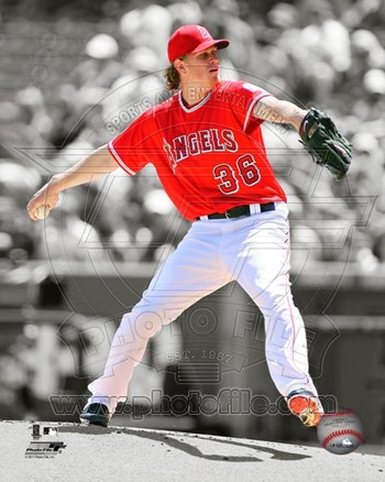Picture of Photofile PFSAANT02601 Jered Weaver 2011 Spotlight Action -8 x 10 Poster Print