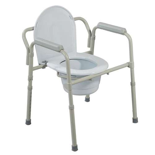 Picture of Drive Medical 11148-1 Folding Steel Bedside Commode