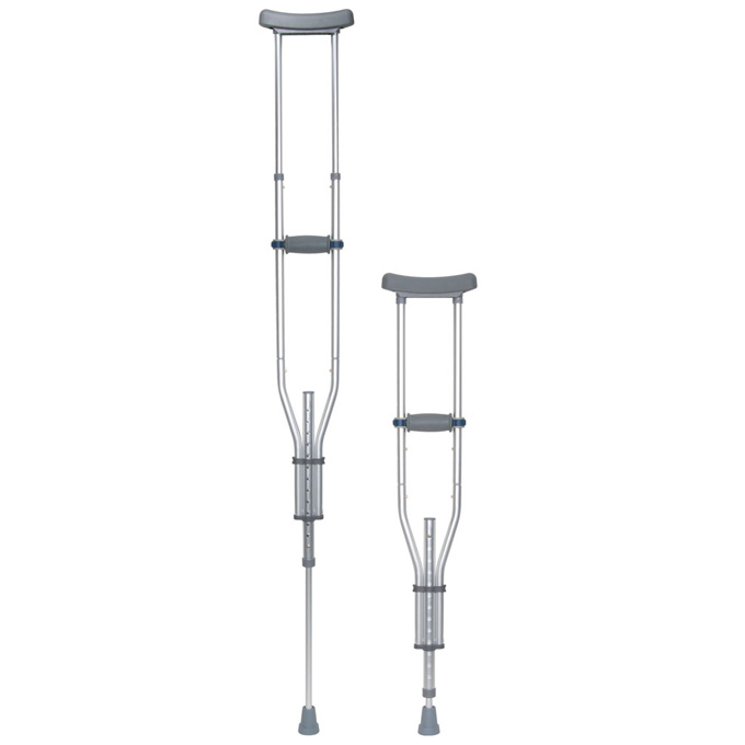 Picture of Drive Medical rtl10433 Knock Down Universal Aluminum Crutches