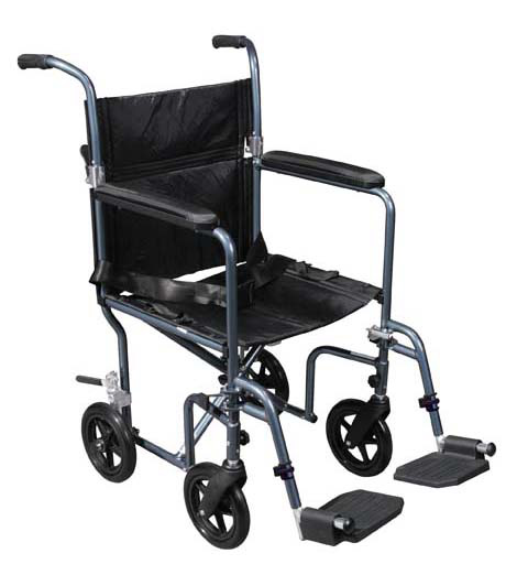 Picture of Drive Medical rtlfw19rw-rd Flyweight Lightweight Transport Wheelchair with Removable Wheels