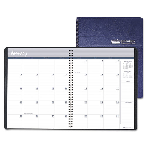 Picture of House of Doolittle HOD26207 Monthly Planner  14 Mos. Blue the product will be for the current year