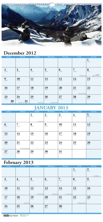 Picture of House of Doolittle HOD3638 Earthscapes 3 Mo. Wall Calendar.
