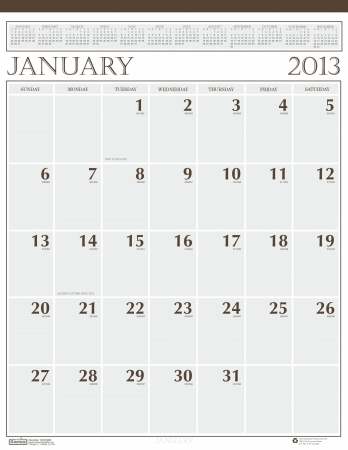 Monthly Wall Calendar