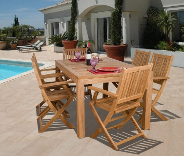 SC BUDAPEST Amazonia Teak Budapest 7-pc Teak Dining Set