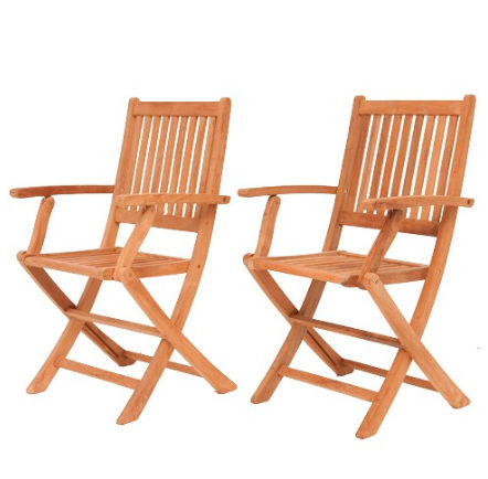 SC Yogyaarm-Set Amazonia Teak London Teak Folding Armchair