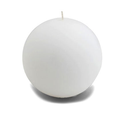 Picture of Zest Candle CBC-401 4 in. White Citronella Ball Candles -2pc-Box