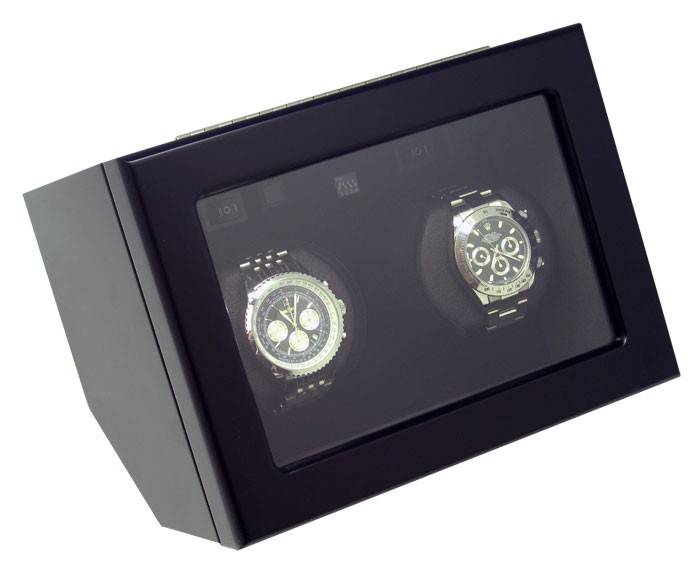 Picture of JP Commerce AB001-black Heiden Prestige Dual Watch Winder - Black