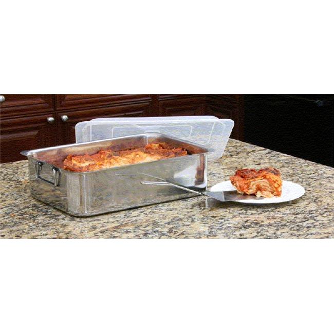 Cook Pro 531 4 PC Stainless Steel Roaster & Lasagna Pan with Plastic Cover Al...
