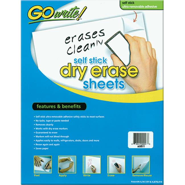 Pacon Corporation PACASB8511 Go Write Dry Erase Sheets 30Pk 8 .50 X 11 Plain