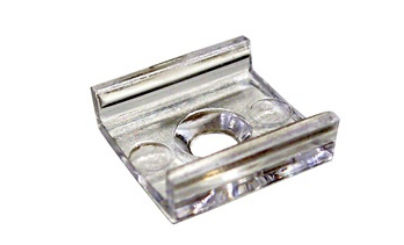 Picture of Nora Lighting NATHR-685 Clear Acrylic Mounting Clips - Pack of 15 - for 24V LED High Output and RGB Tape Light