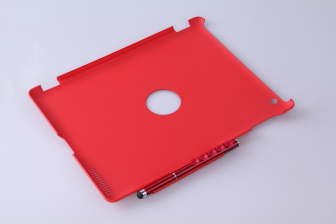 iPad 2 Red Smart Pen Cover - Protective Back Cover - Includes Sticky Stylus