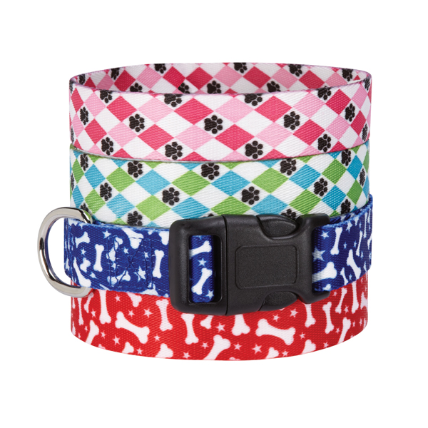 Picture of Casual Canine ZA1547 06 20 CC Pooch Patterns Collar 6-10 In Blue Bone