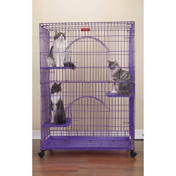 Picture of  ProSelect Foldable Cat Cage 35.5Lx24Wx48 Black S