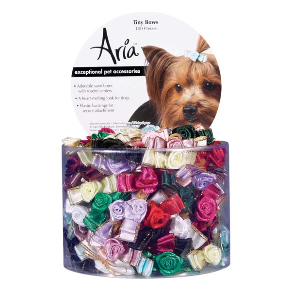 Picture of Aria DT159 99 Aria Tiny Bows with Rosettes Canister 100/Pcs
