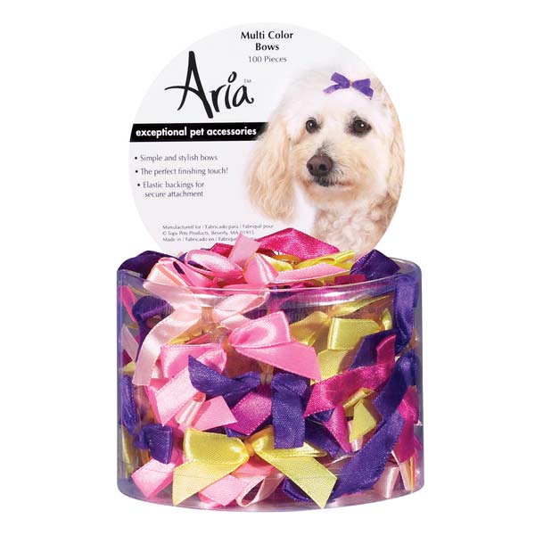 Picture of Aria DT161 99 Aria 3/8 In Multi-Color Bow Canister 100/Pcs