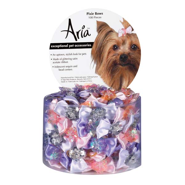 Picture of Aria DT163 99 Aria Pixie Bows Canister 100/Pcs