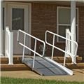 Prairie View Industries 4-ft x 36-in Solid with Handrails Wheelchair Ramp 850 lb. Weight Capacity Maximum 8-in Rise Prairie View Industries 4-ft x 36-in Solid with Handrails Wheelchair Ramp 850 lb. Weight Capacity Maximum 8-in Rise