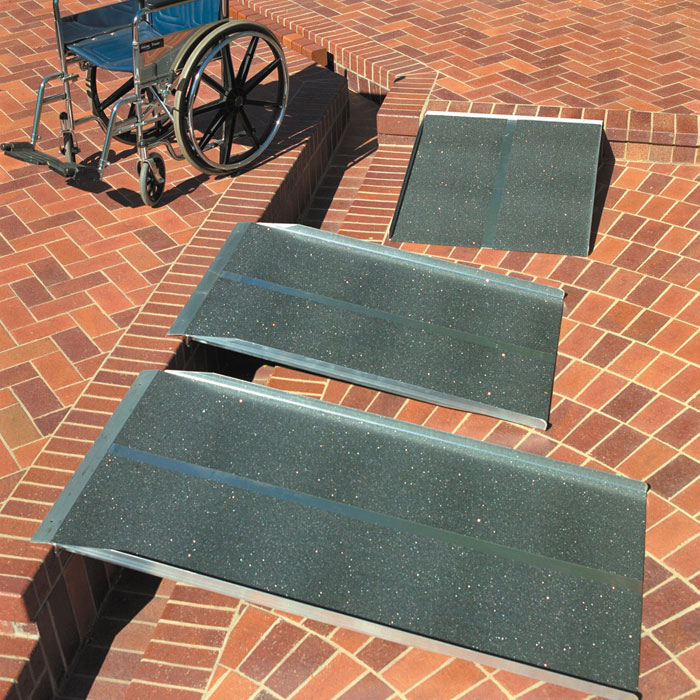Picture of Prairie View Industries 4-ft x 36-in Portable Solid Wheelchair Ramp 800 lb. Weight Capacity  Maximum 8-in Rise