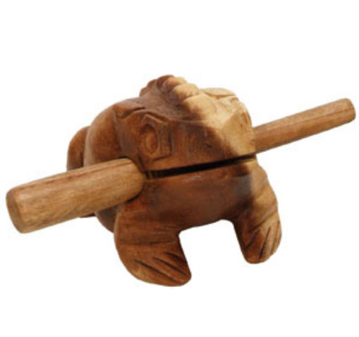 Rhythm Band Instruments RBFR5 5 Wood Frog Guiro-Tone Block