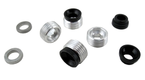 Pillow Ball Setscrews and Bushing Caps for Traxxas T-E-Maxx