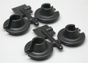 Lower Spring Cups for Traxxas and Losi Shocks - Black