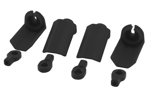 Shock Shaft Guards for Traxxas .1 Vehicles - Black