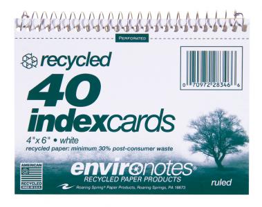 Picture of Roaring Spring Paper Products 28346 Wirebound Index Cards - 40 Sheets Per Pack