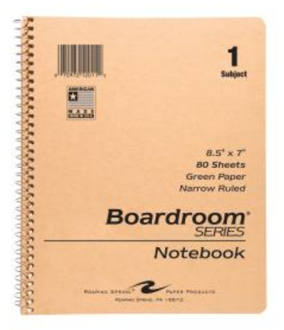 12011 One Subject Notebook - 48 Per Case -  Roaring Spring Paper Products