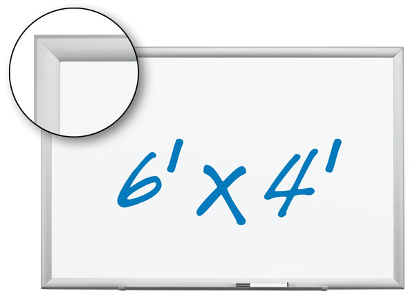 Picture of 3M DEP7248A 72&quot; x 48&quot; Aluminum Frame Dry Erase Board Porcelain